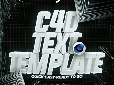 Cinema 4D Text Template or Custom 3D Name Render + Custom Colour 3d 3d render 3d text branding c4d c4d text template cinema 4d cinema4d design free freebie gfx graphic design illustration logo pack render template text ui