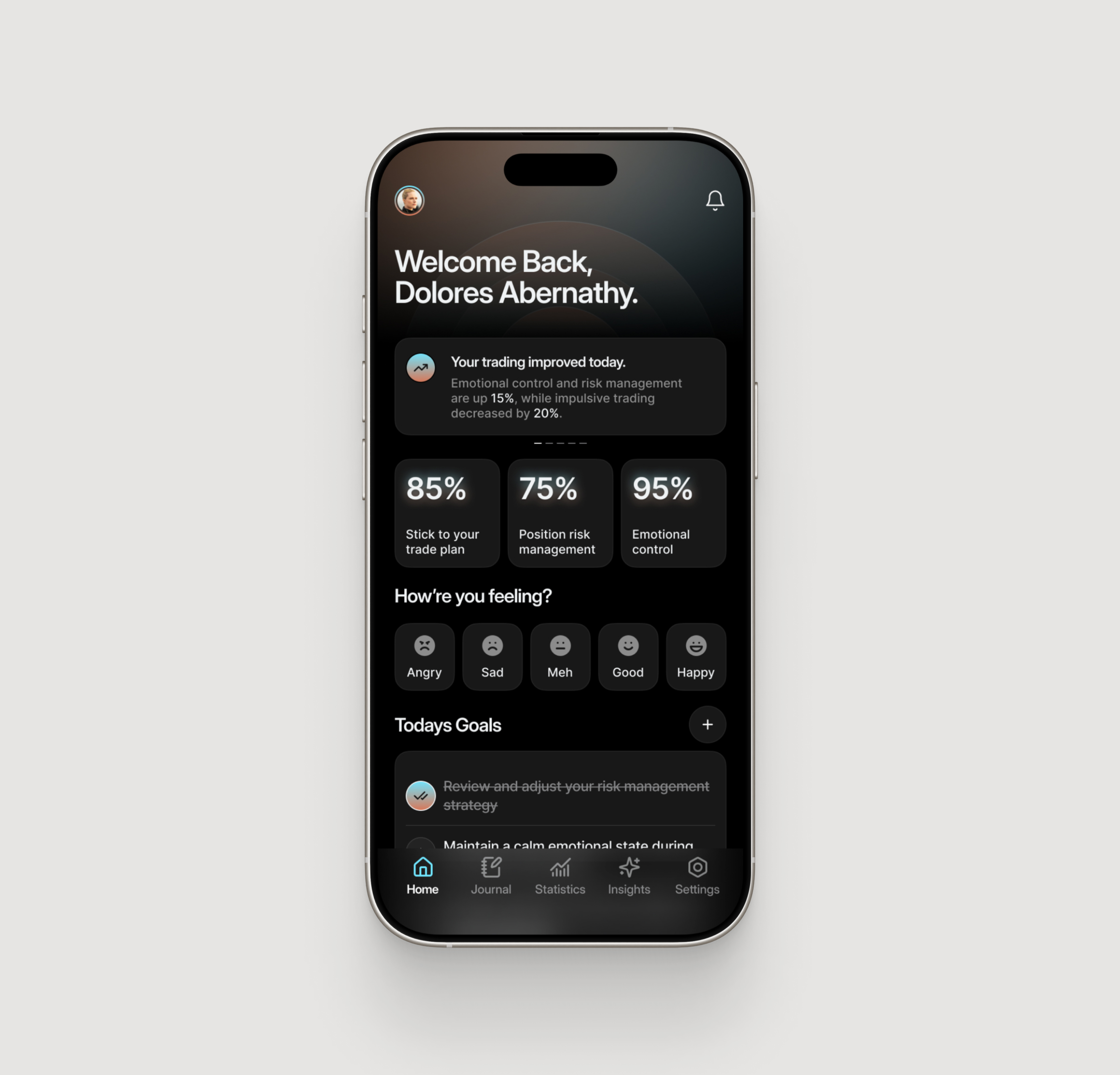 Trading Journal Concept app bitcoin branding crypto dashboard defi design exchange framer illustration ios mobile sketch trading ui ux