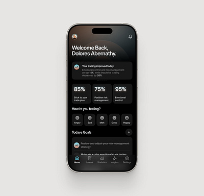 Trading Journal Concept app bitcoin branding crypto dashboard defi design exchange framer illustration ios mobile sketch trading ui ux