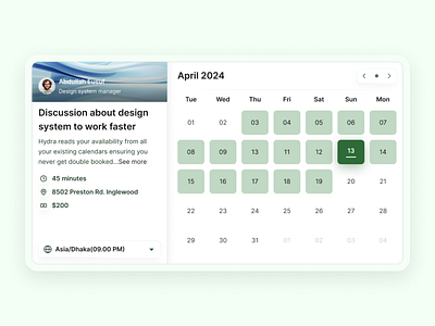 Appointment Booking Form appointment appointment booking booking booking form calendly landing page landing page design saas ui user booking ux