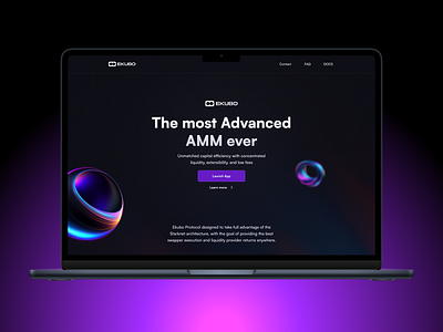 Landing Page 3d animation branding dapp defi design figma frontend graphic design illustration liquidity logo motion graphics protocol starknet ui ux web3