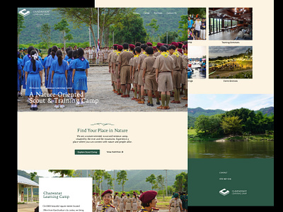 Scout & Training Camp Landing Page branding creative design graphic design illustration logo ui ux web website