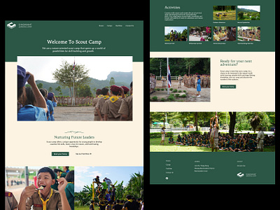 Welcome to Scout Camp branding creative design graphic design illustration logo ui ux web website