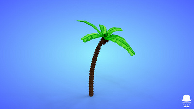 Voxel Coconut Tree 9.1 Model - 3D Lowpoly Game Asset 3d 3d model cartoon coconut fantasy game art game asset lowpoly magicavoxel stylized trees tropical unity3d voxedit voxel voxel art