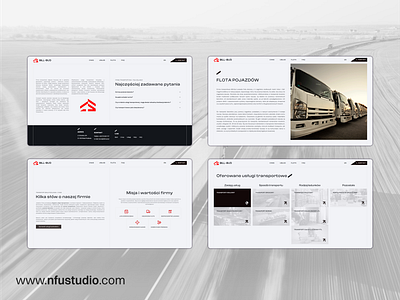 Bill-Bud Transport - selected sections branding business cargo design graphic design grey landing page light line lines minimal minimalistic trans transport truck van web design webdesign website white