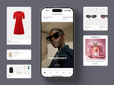 Karlowa Fashion app clothing concept design fashion ios style ui ux