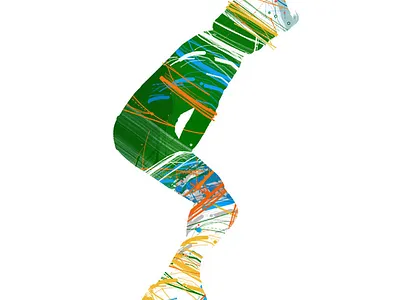 Everybody Dance dance illustration lines print