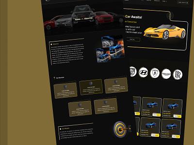 UI Design of the Auto Gallery Website auto gallery design designer ui uiux ux web website