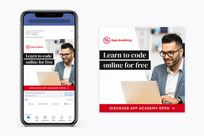 App Academy Social Ad agency bootcamp coding design digital education graphic design layout paid media social ads social media