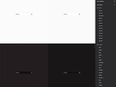 The time picker component in Figma branding design design system figma form input interface time time picker ui ui kit ux