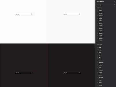 The time picker component in Figma branding design design system figma form input interface time time picker ui ui kit ux