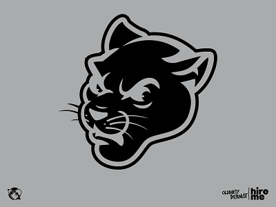 School Mascot.. WIP character design graphics illustration mascot mascot design panther single color t shirt design tee design vector vector design