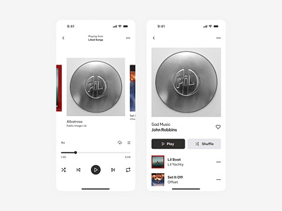 Music Player Concept app branding design graphic design illustration logo typography ui ux vector