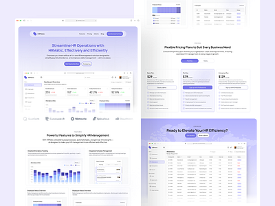 Landing Page - SaaS Management Tools animation dashboard hr management landing page saas saas saas dashboard ui web design