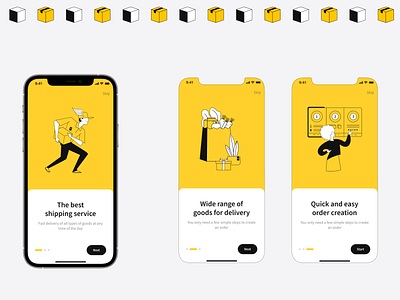 Owl delivery app app design delivery onboarding ui ux