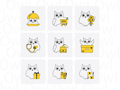 Owl icons app design icon icons illustration