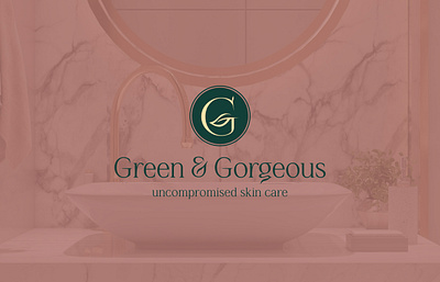 Green&Gorgeous logo branding cosmetic design graphic design logo logotype skincare vector