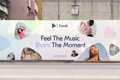 Hook Music animation app branding design graphic design identity logo music outdoor ads pattern sign social media ui ux