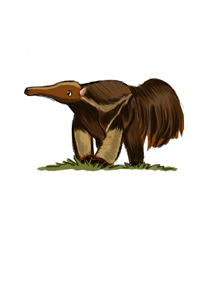 Tamanduá animals brazil commission digitalart game illustration taandua