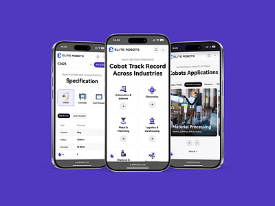 Elite-Robots mobile branding design graphic design illustration logo mobile prototype ui ux website