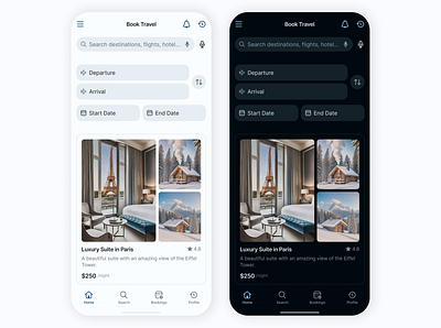 Book Travel App android android app app book travel app booking booking app graphic design interface app ios iphone app iphone app design mobile app mobile interface mobile travel app mobile ui travel app travel ios travel ui ui ux