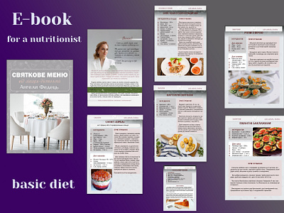 ebook for nutritionist branding design ebook electronic version for business for sale graphic design illustration logo lyout ui vector