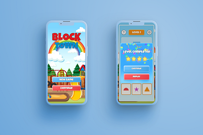 Block Town – Learn Shapes Through Play! 🌈 children childrengames color design figma game gamedesign illustration kidgames mobile ui uidesign