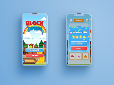 Block Town – Learn Shapes Through Play! 🌈 children childrengames color design figma game gamedesign illustration kidgames mobile ui uidesign