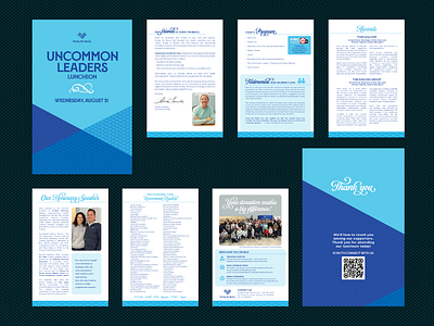 Uncommon Leaders Luncheon Program design brochure design graphic design typography vector