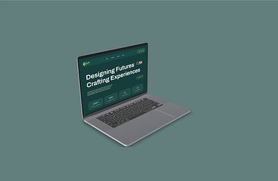 Design Agency Website Design agency colors design green grid system landing page typography ui ux