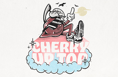 Cherry Up Top Shirt illustration