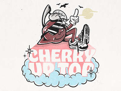 Cherry Up Top Shirt illustration