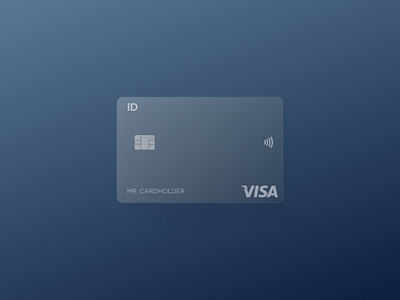 Glassmorphism ID Card Visa card glassmorphism ui visa