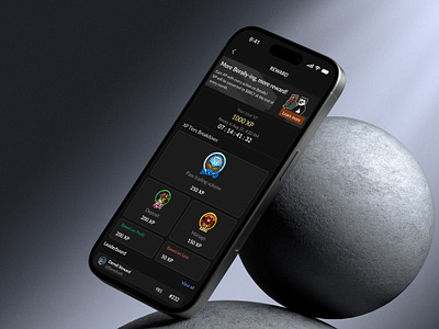 Mobile - Reward UI blockchain crypto defi mobile reward social uxui