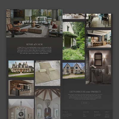 Harper House Squarespace Website branding css interior design squarespace web design web developer website