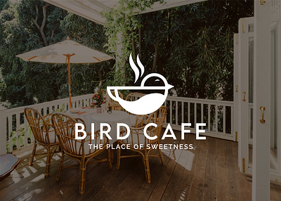 Bird Cafe - Logo and Branding Design bird logo brawn color cafe cafe branding cafe logo cafe shop clothing logo coffee brand logo coffee logo cup iconic logo logo and branding logo branding logo design minimal logo minimal logo branding modern logo shop branding soft logo symbol