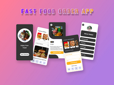 FAST FOOD ORDER APP ui