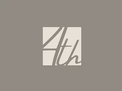 Minimalist Rebranding "The Fourth Floor Restaurant" branding design graphic design logo menu design restaurant