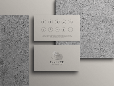 Essence Beauty Spa: Logo & Loyalty Card Design beauty branding graphic design logo