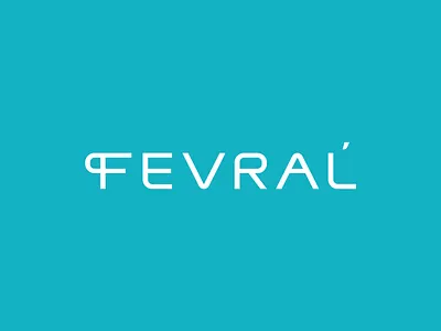 FEVRAĹ brand cloth lettering logo logotype