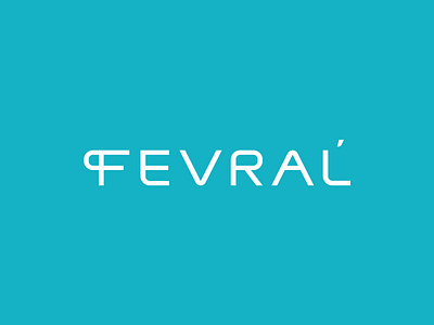 FEVRAĹ brand cloth lettering logo logotype