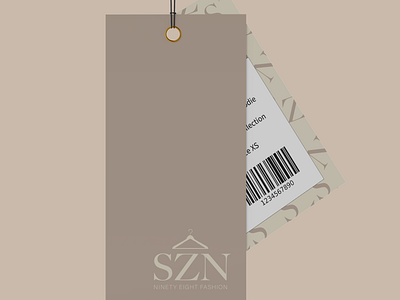 SZN Ninety Eight Fashion branding fashion logo design graphic design logo pattern design swing tag design