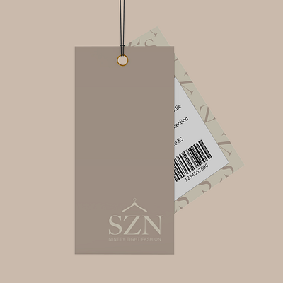 SZN Ninety Eight Fashion branding fashion logo design graphic design logo pattern design swing tag design