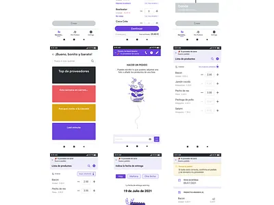 Delivery app product design ui ux