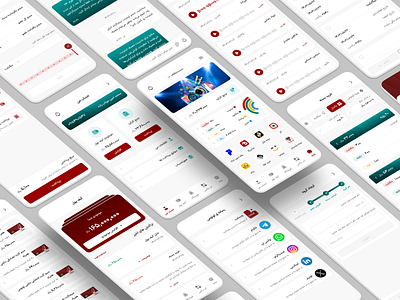 SIM Services App app appdesign application clean company design internet lightmode minimal persian product services sim simcard superapp ui uidesign uiux ux