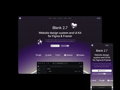 Hero Section design free interface landing sketch ui ui kit