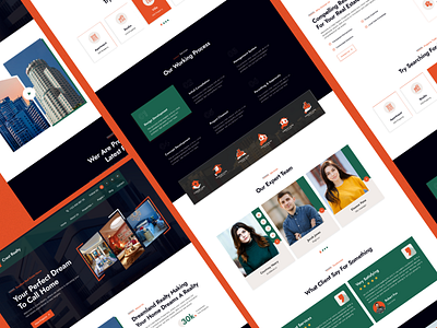 Real Estate Landing Page corporate design design home design house corporate design house design real estate corporate design real estate design real estate landig page real estate website design uiux design website design