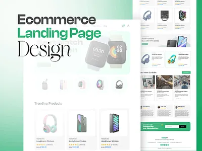 Ecommerce Web Landing Page Design | Abdul Karim ecommarch ui design graphic design ui