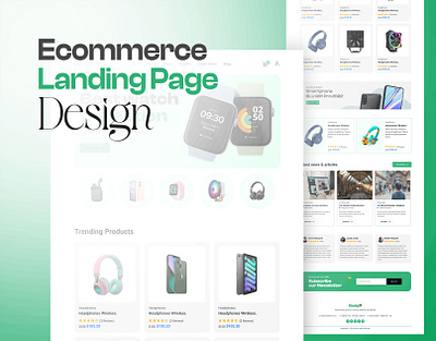 Ecommerce Web Landing Page Design | Abdul Karim ecommarch ui design graphic design ui