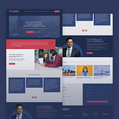 Whistleblower Law Squarespace Website Design & Development branding css landing page law firm legal squarespace ui ux web design web development website